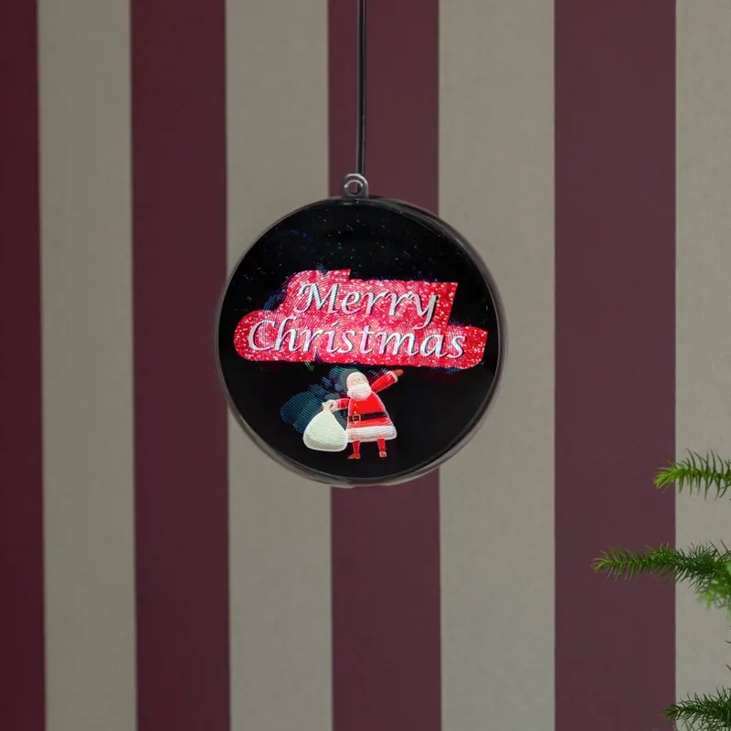 Kula hologram 3D Merry Christmas, 64 LED
