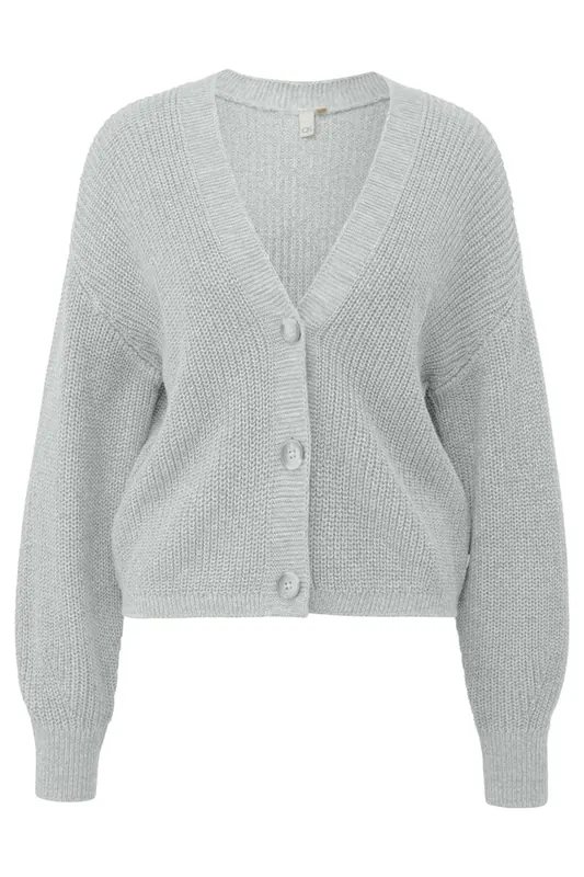 s.Oliver -qs Cardigan Grey/black Maat: XL | Sweaters Outlet | Dames | Grijs