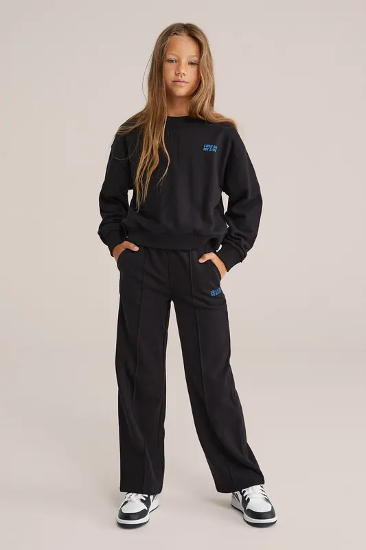We Fashion Sweater Black Maat: 134/140 | Sportkleding Outlet | kids | Zwart