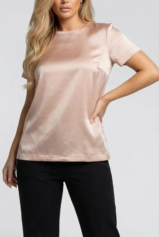 GUESS Marciano By  Denise Ss Top Blush Breeze Maat: 46 | Blouses Outlet | Dames | Roze