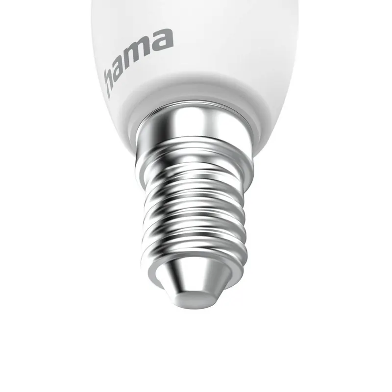 Hama Smart LED przezroczysty E14 C35 świeczka WLAN Matter 4,9 W RGBW