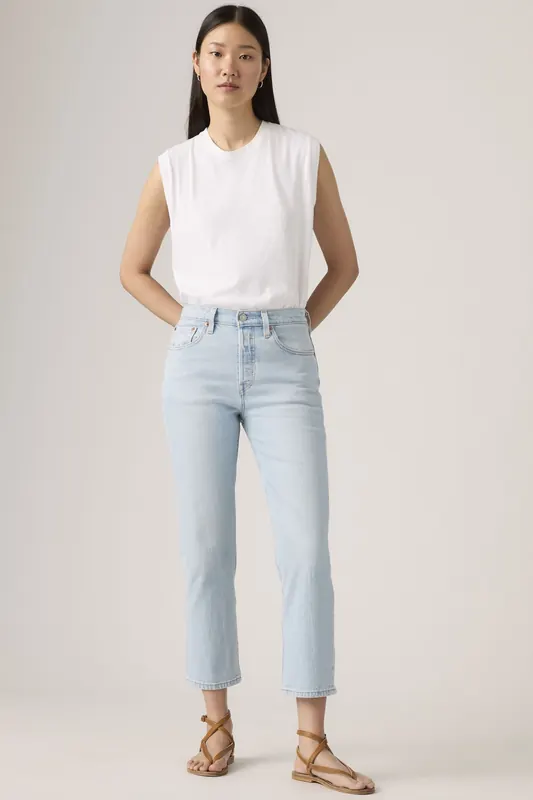 Levi's 501® Crop Jeans Maat: W31L28 | Straight Broeken Outlet | Dames | Blauw