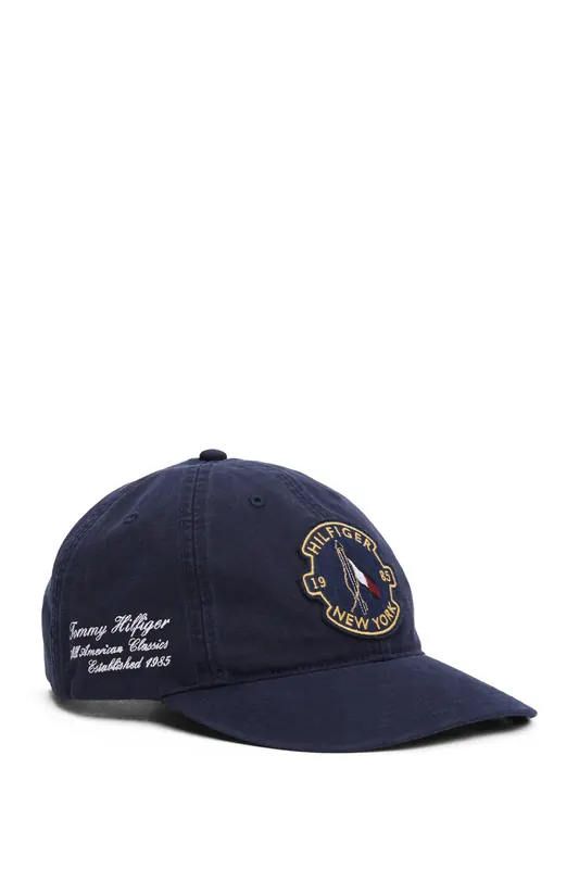 Tommy Hilfiger Th Graphic Washed 6 Panel Space Blue Maat: OS | Petten Outlet | Heren | Blauw