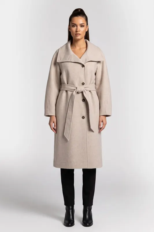 & Other Stories Es Liana Coat Beige Maat: S | Trenchcoats Outlet | Dames | Beige