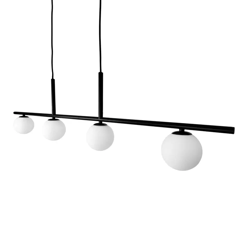 Dyberg Larsen lampa wisząca Alice, czarny, metal, 4-punktowa.