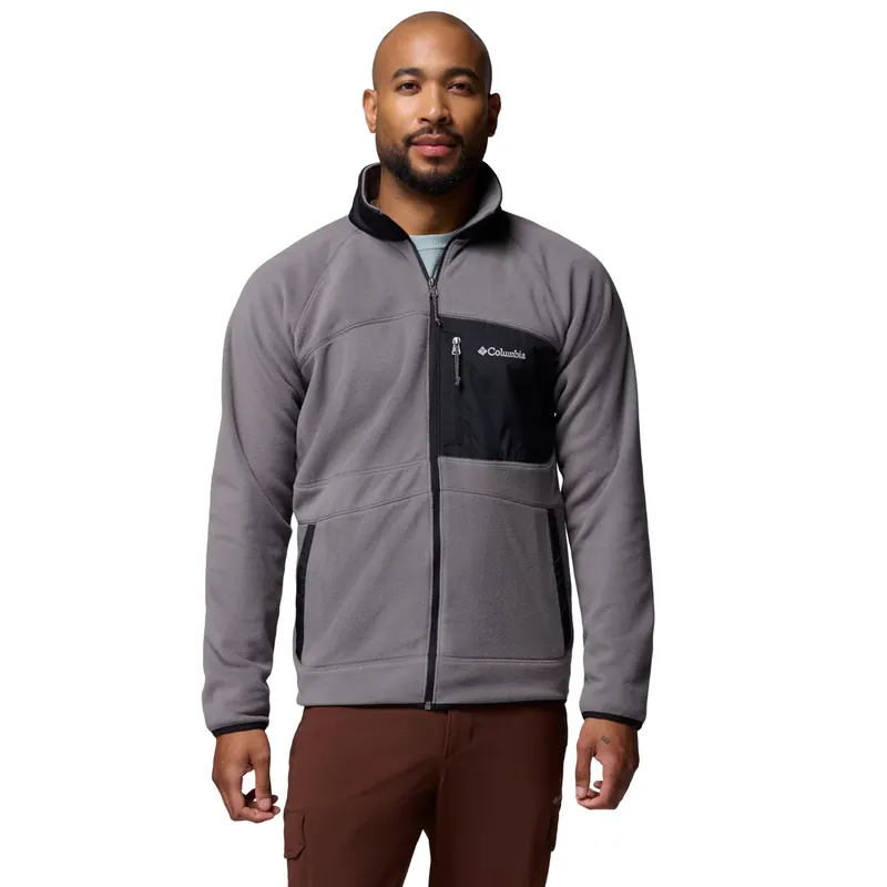 Columbia Fast Trek Overlay Full Zip Fleece 2135691023, Męskie, Szare, polary, poliester, rozmiar: XL