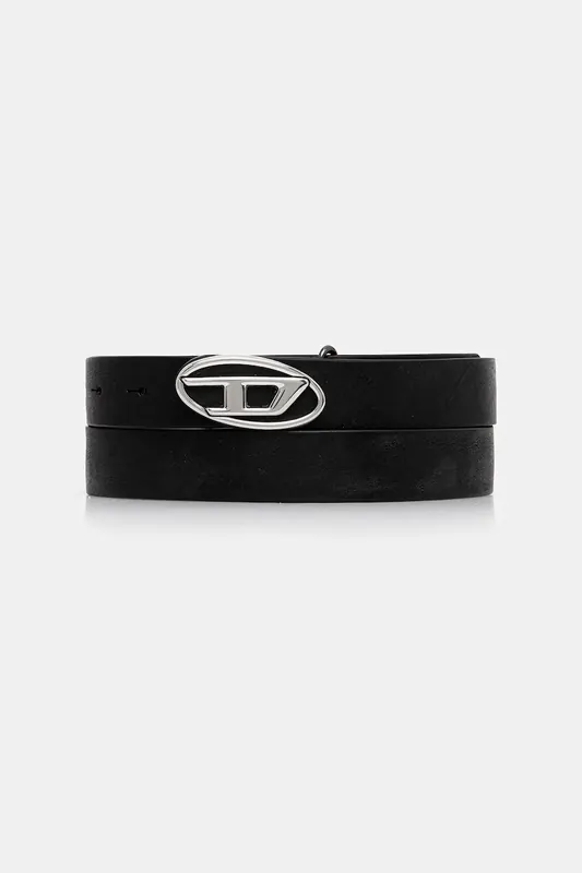 Diesel pasek skórzany OVAL D LOGO B-1DR-LAYER
