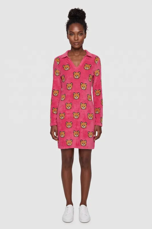 Moschino Knit Dress Pink Maat: 42 | Mini Jurken Outlet | Dames | Roze