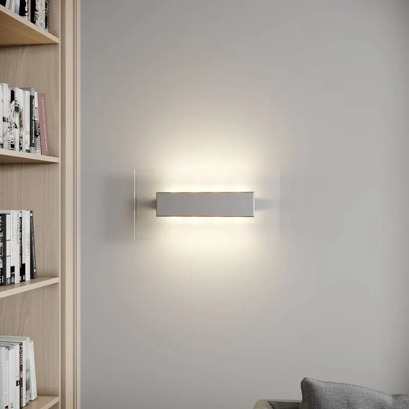 Quitani kinkiet LED Lole, aluminium, 59 x 29 cm, szkło