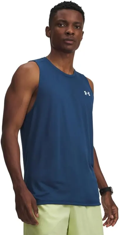 UNDER ARMOUR koszulka treningowa top męski UA Tech Tank niebieska (L)