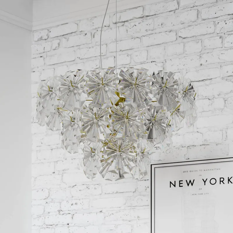 Lampa wisząca Lorraine marki By Rydens, Ø 52 cm, przezroczysta