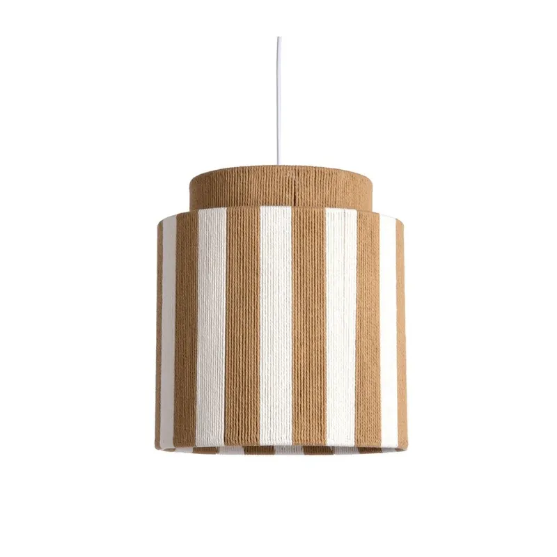 Biała/w naturalnym kolorze lampa wisząca z liny ø 30 cm Vienna Stripes – Leitmotiv