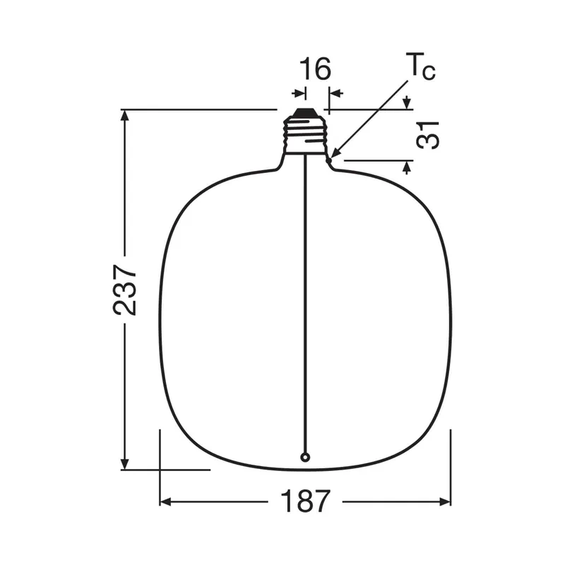 OSRAM LED Vintage Big Oval E27 4,8W 818 Filament ściemniany dymnie