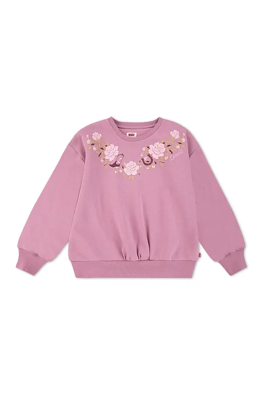 Levi's Girls Rose Front Tuck Crew Lilas Levis Maat: 10Y | Truien Outlet | kids | Roze