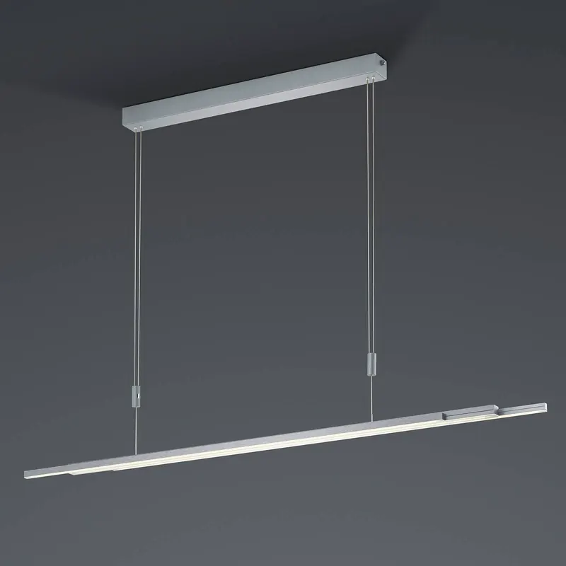 Lampa wisząca LED Lightline ZigBee up/down nikiel, zawieszenie 3 m