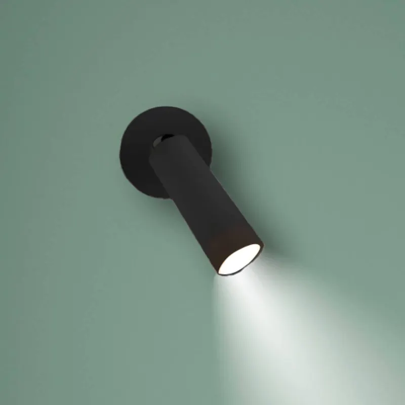 Newgarden kinkiet LED Roll 4, czarny, obrotowy