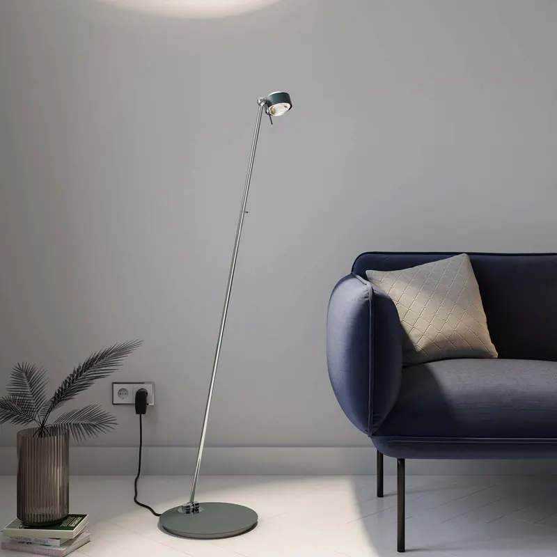 Puk Mini Floor Mini Single LED matowa/przezroczysta antracytowa