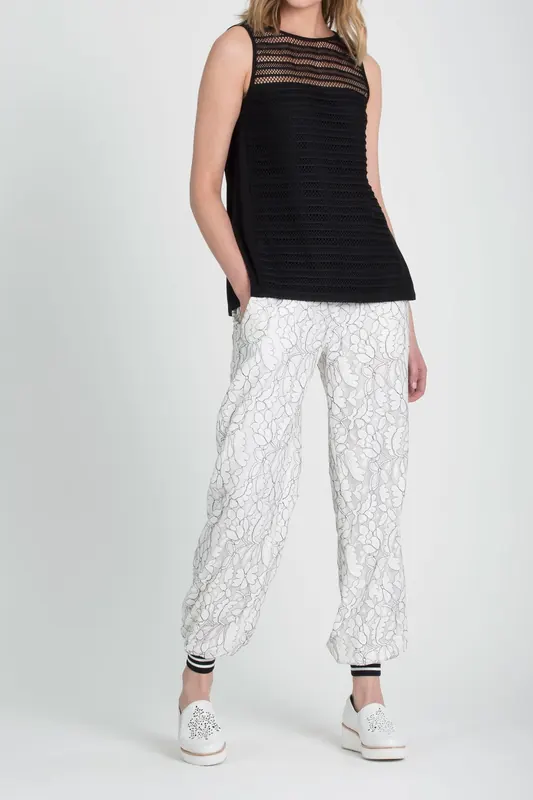Anne Fontaine Harlan Nightblue Maat: 36 | Wijde Broeken Outlet | Dames | Wit