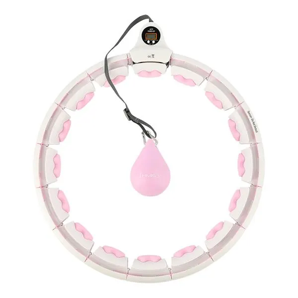 HHW06 Hula Hop Pink Z Wypustkami I Obciążnikiem + Licznik HMS