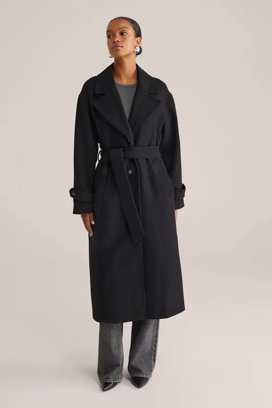 We Fashion Coat Black Maat: 44 | Single-Breasted Mantels Outlet | Dames | Zwart