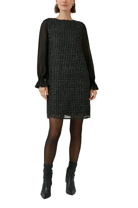s.Oliver  Dresses Black Maat: 40 | Mini Jurken Outlet | Dames | Zwart