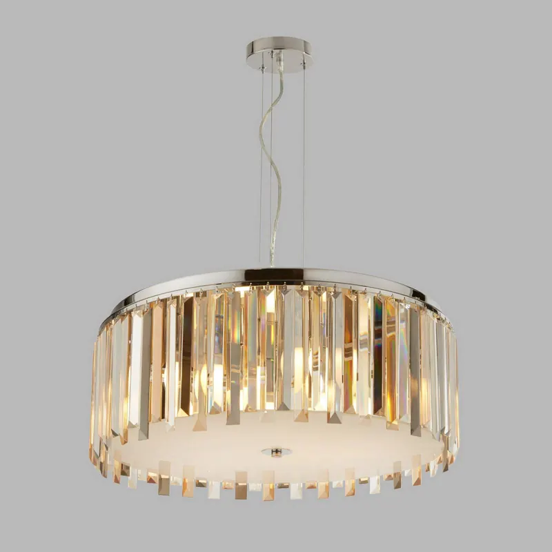Lampa wisząca Clarissa kryształowe pryzmaty Ø 60cm
