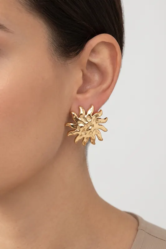 PURELEI Iconic Sun Ohrringe Gold Maat: OS | Oorbellen Outlet | Dames | Goud