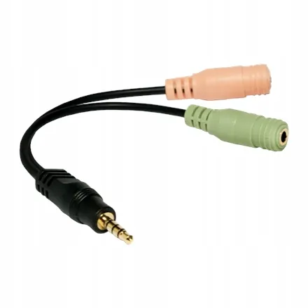 Logilink Adapter audio Mini-phone 3,5 mm 4-biegunowy Męski Żeński