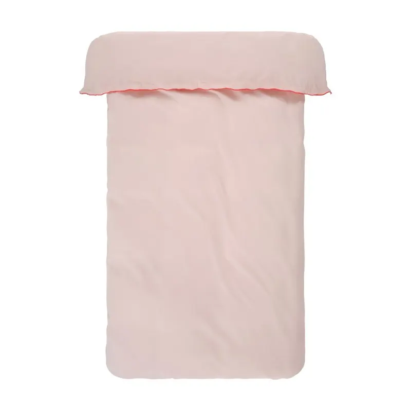 Czerwona/jasnoróżowa pościel dwuosobowa z perkalu bawełnianego 200x220 cm Pivot – Jotex