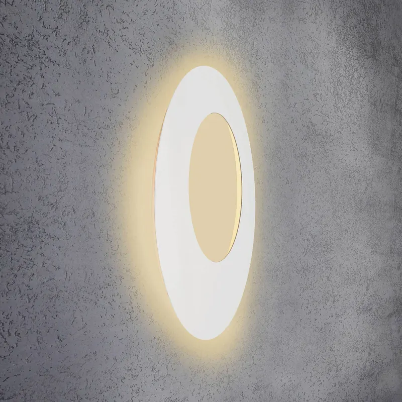 Escale Blade Open kinkiet LED, biały, Ø 79 cm