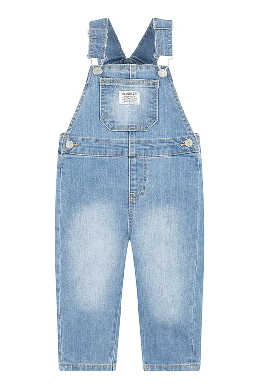 Levi's Unisex Denim Shortall Basil Sky Maat: 3M | Jurken Outlet | kids | Blauw