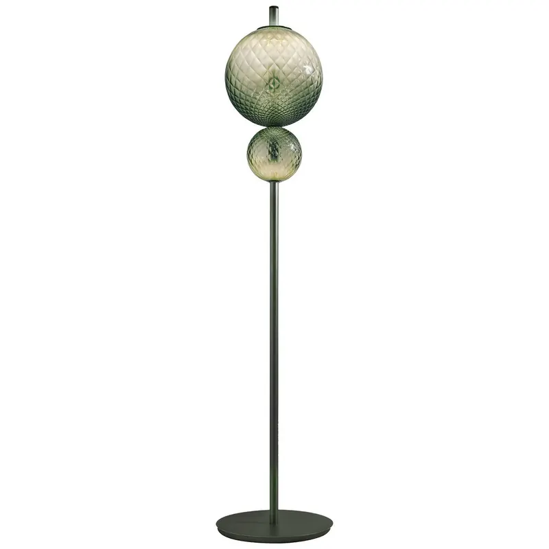 OLEV Lampa stojąca LED TERRA&LUNA, zielona, metal/szkło, 184 cm 927