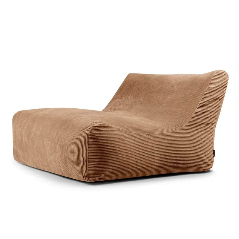 Brązowy sztruksowy worek do siedzenia Sofa Lounge – SLOWDOWN