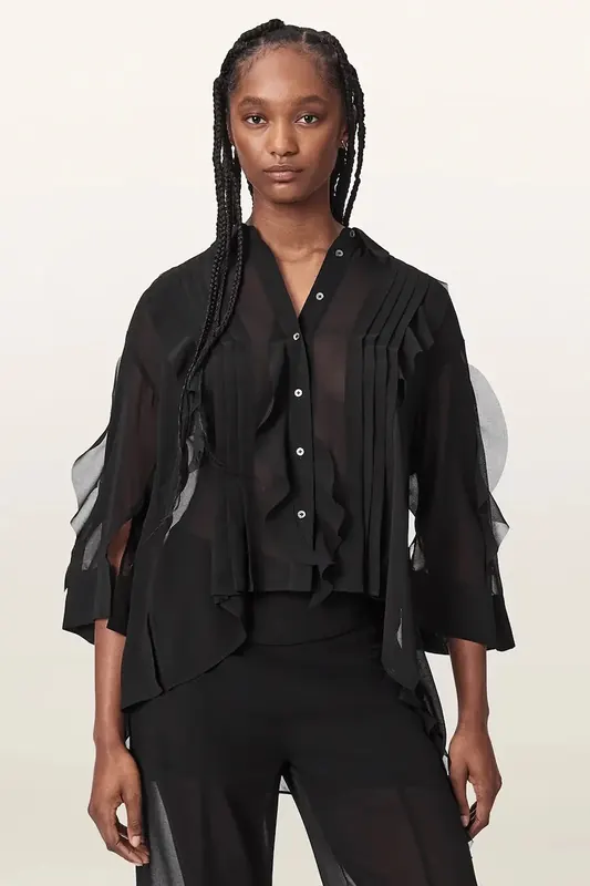 AllSaints bluzka koszulowa damska MINNA