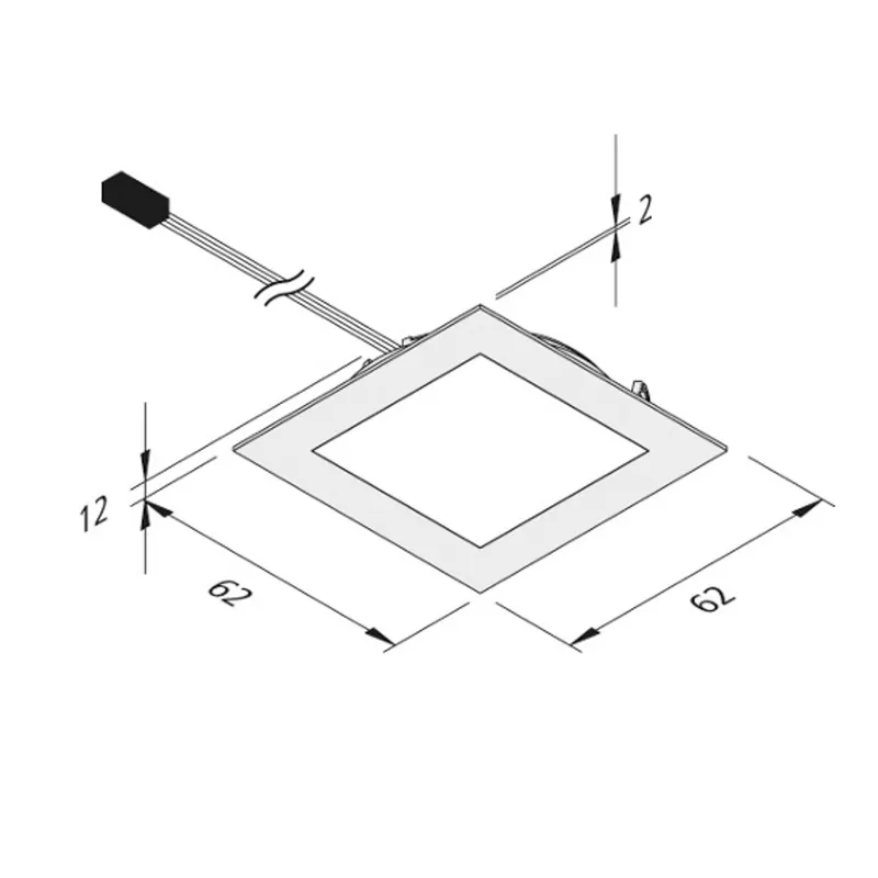 Oświetlenie meblowe LED Dynamic FAQ 58 stal 3W CCT