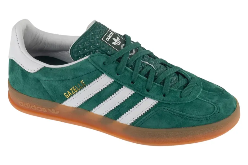 adidas Gazelle IN IG1596, Unisex, Zielone, buty sneakers, skóra zamszowa, rozmiar: 45 1/3