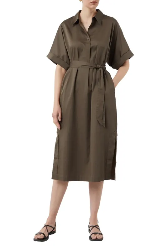 Comma  Dresses Brown Maat: 44 | Blousejurken Outlet | Dames | Bruin