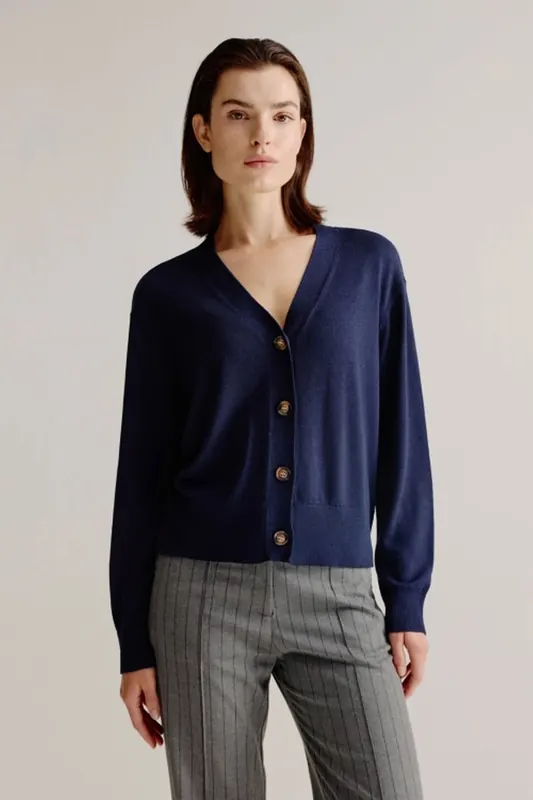 Josephine & Co August Cardigan Navy Maat: S | Cardigans Outlet | Dames | Blauw