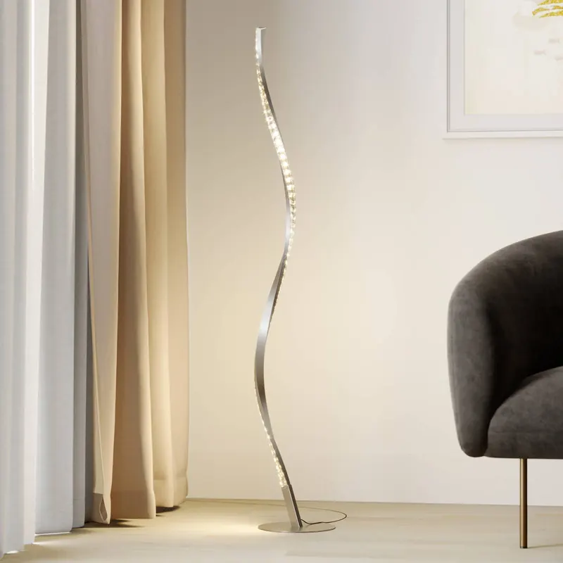Lampa stojąca LED Lindby Criostal, RGBW, ściemniana, pilot