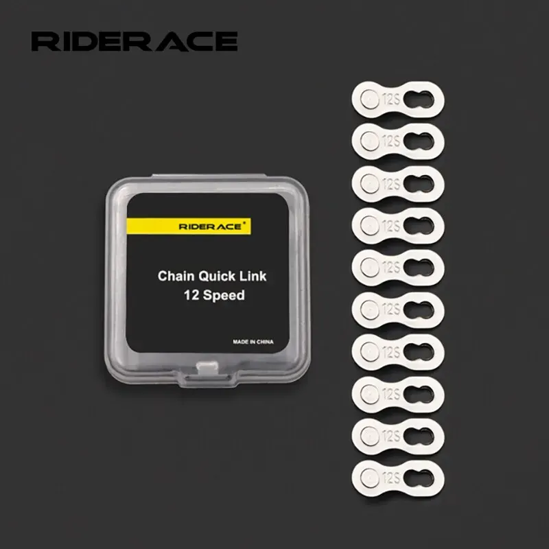 RIDERACE Łącznik łańcucha rowerowego Łączniki magiczne Przyciski 10 11 12 prędkości 5 par Kolarstwo szosowe Rower górski Szybkie linki główne