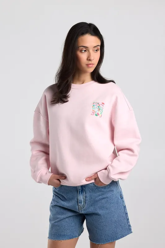 America Today Shaya Soft Pink Maat: XS | Longsleeves Outlet | Dames | Roze