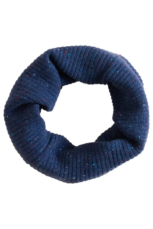 White Stuff Albie Knit Colourblock Snood Navy Multi Maat: OS | Handschoenen Outlet | Heren | Blauw