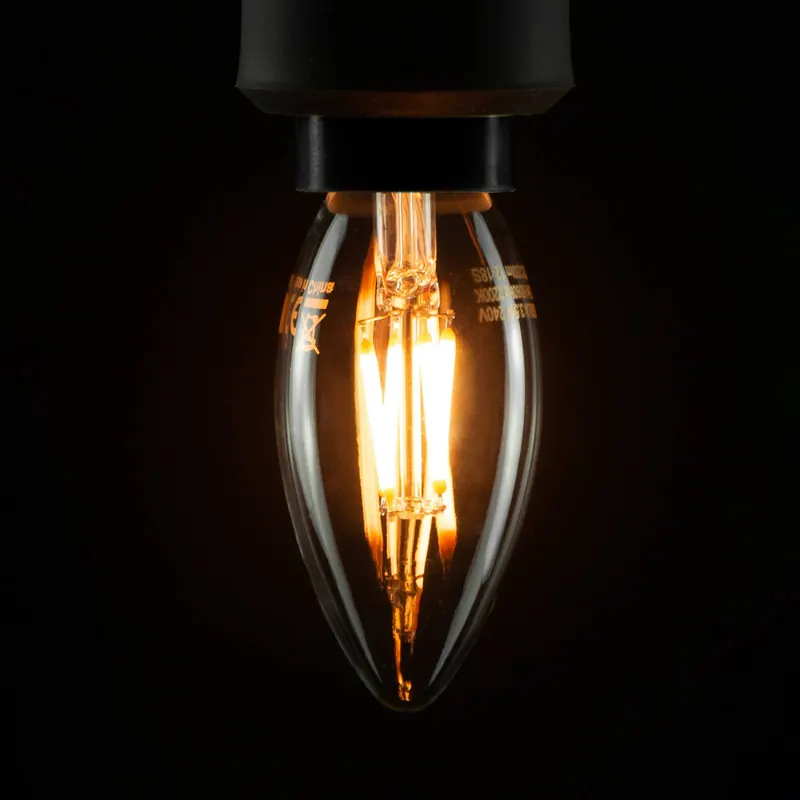 SEGULA żarówka świeca LED E14 3W 2 200 K filament