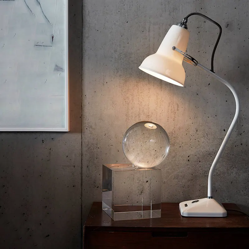 Lampa stołowa Anglepoise Original 1227 Mini, biała, ceramiczna
