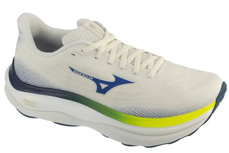 Mizuno Wave Sky 9 J1GC250251, Męskie, Białe, buty do biegania, tkanina, rozmiar: 46,5