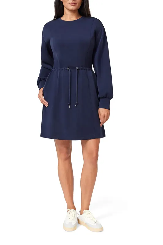 Scotch & Soda Tie Waist Dress Sky Captain Maat: S | Mini Jurken Outlet | Dames | Blauw