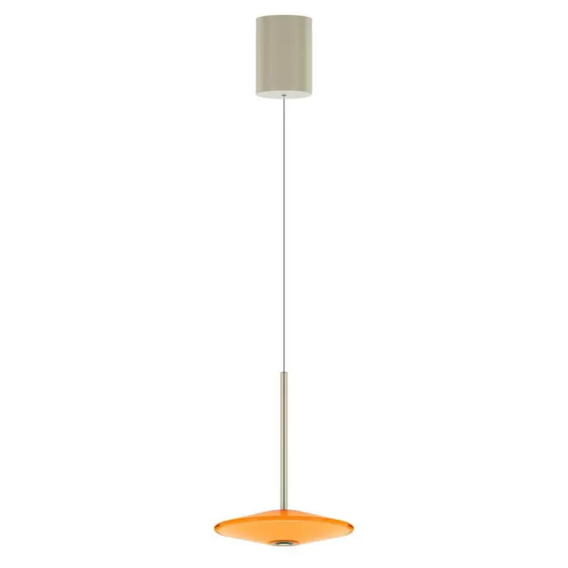 LOOM DESIGN lampa wisząca LED Solene, pomarańczowa, szkło, Ø 20 cm