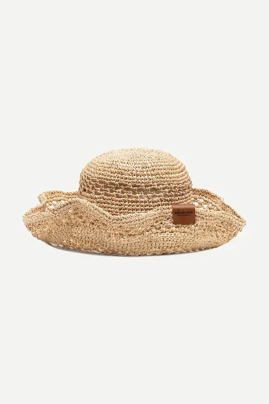 RUSLAN BAGINSKIY kapelusz słomkowy damski Bucket Hat