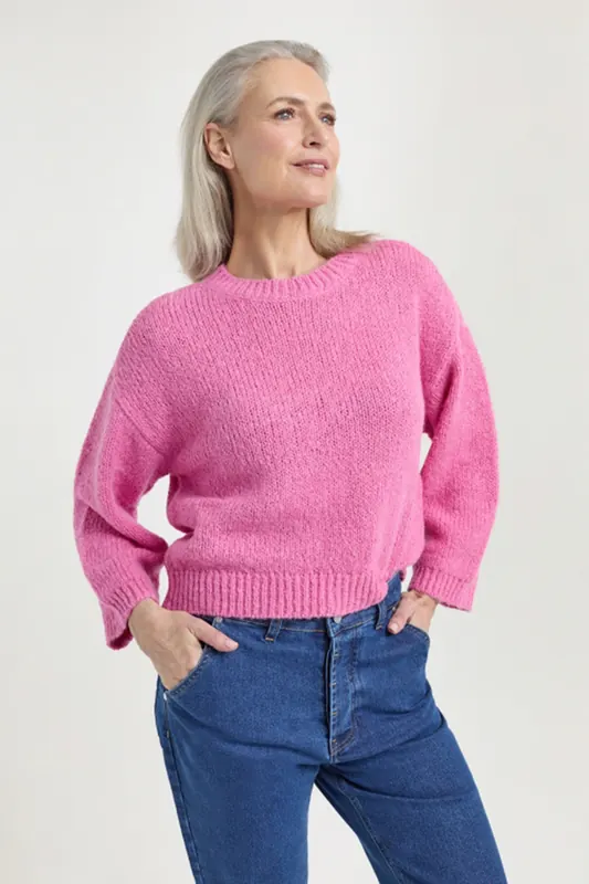 Josephine & Co Jesse Sweater Fuchsia Maat: M | Sweaters Outlet | Dames | Roze