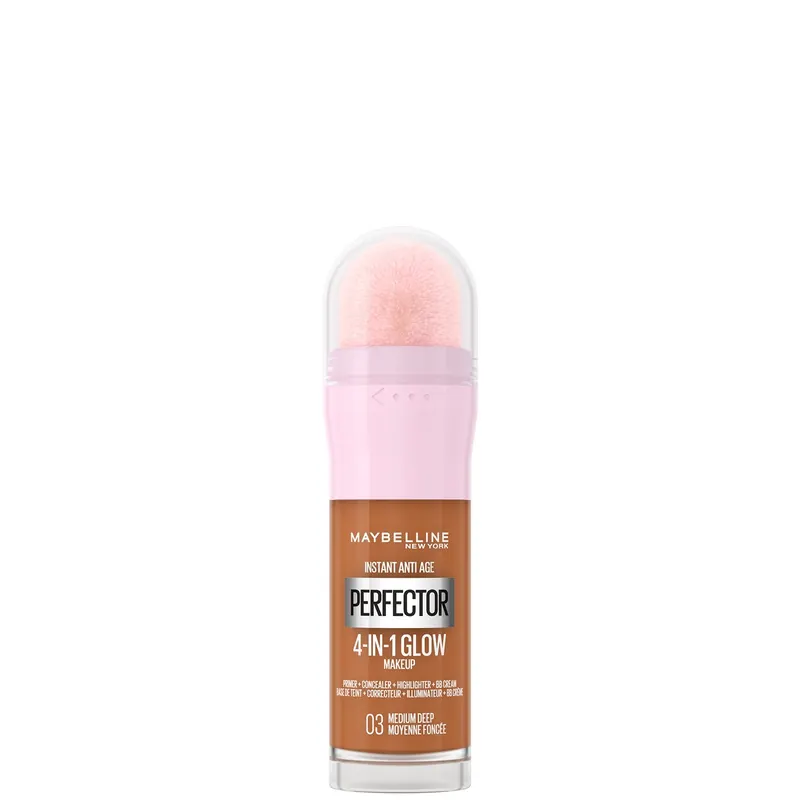 Maybelline Instant Anti Age Perfector 4-in-1 Glow Primer, Concealer, Highlighter, BB Cream 20ml (Various Shades) - Medium Deep